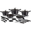 BERLINGERHAUS BERLINGERHAUS Sada riadu s mramorovým povrchom 17 ks Carbon PRO Line BH-6920 (BH-6920)