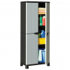 zahrada-XL Plastová skrinka 68x39x171,5 cm ratanový dizajn 337899