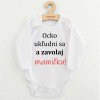 Body s potlačou New Baby a zavolaj MAMIČKU! Biela 80 (9-12m)