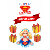 Výtlač cukrová hmota na tortu SUPER MAMA DEŇ MAMY