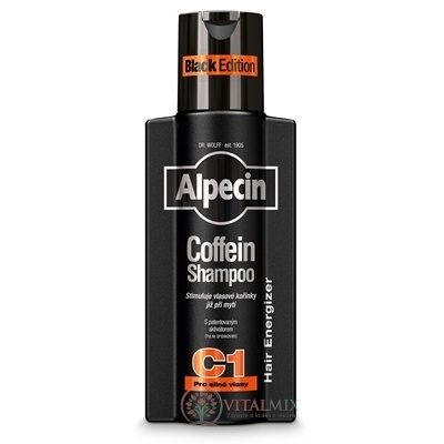 ALPECIN Coffein Shampoo C1 Black Edition kofeínový šampón proti vypadávaniu vlasov 250 ml