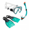 SET na potápanie a plávanie SNORKELING AQUASTIC jetty MASKA ŠNORCHEL PLUTVY