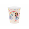 Party Papierové poháre Gabby’s Dollhouse 250 ml, 6 ks – farebný mix