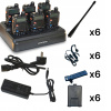 Sada 6 rádií Baofeng UV-5R P51UV 8W + 6-zásuvková PMR Nabíjačka