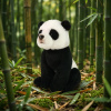 Plyšová panda sedící 15 cm ECO-FRIENDLY