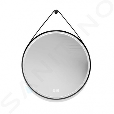 kielle Idolio Zrkadlo s LED osvetlením a vyhrievaním, priemer 59 cm, čierna 50324004