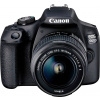 Canon EOS 2000D Kit 18-55 mm DC III digitální zrcadlovka EF-S 18-55 mm IS III 24.1 Megapixel černá optický hledáček, s vestavěným bleskem, Wi-Fi, Full HD