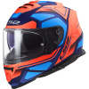 Prilba LS2 FF800 Storm Faster Matt Orange Blue M. (Prilba LS2 FF800 Storm Faster Matt Orange Blue M.)