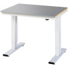 Pracovný stôl, elektricky výškovo prestaviteľný ,poťah z ušľachtilej ocele, nosnosť 300 kg RAU