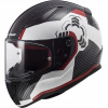 Prilba LS2 FF353 RAPID GHOST WHITE BLACK RED S (Prilba LS2 FF353 RAPID GHOST WHITE BLACK RED S)