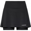 Dámske sukne Head Club Basic Skort Long W - black - Čierny (XL)