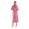 Dámský župan Tampa 2149 3352 růžový vel.4XL - Vestis (Župan se šálovým límcem)