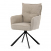 Jídelní otočná židle SELANI - manšestr, více barev Barva: Béžová