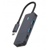 RAPOO rozbočovač UCH-4003, USB-C na USB-A & USB-C 6940056114181