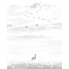 ZUTY Bodkovanie - JELEŇ V DIVOKOM POLI ZA SÚMRAKU Rámovanie: vypnuté plátno na rám, Rozmer: 40x50 cm