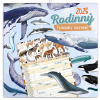 Rodinný plánovací Animalium nástěnný 2026
