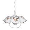 PREZENT 74197 B02 LYRA ACRYL 1xE27/60W,WHITE/GOLD,PENDANT