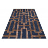 Bakero Metro dark blue/camel (122x183 cm)