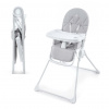 Kinderkraft Stolička jedálenská Binci Light Grey