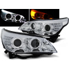 BMW E60 / E61 03-07 - predné chrom svetlá s ANGEL EYES a LED smerovky