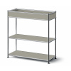 Tchibo - Kovová konzola »Cn3 Slim Line« s poličkou - farba: sivá