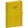 NOTIQUE Denní diář Rivoli 2026, žlutozelený, 15 x 21 cm