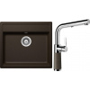 Set Schock S10-7 (dřez Mono N-100 Bronze + baterie SC-540.120 Bronze)