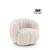 Halmar Relaxačné kreslo Fraser, otočné 360 °, krémové