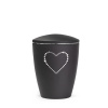 Zvieracia urna Elegance Heart - Čierna 1,5l