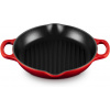 Le Creuset -Vysoká okrúhla liatinová grilovacia panvica -červená