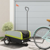 Vozík za bicykel, čierno zelený 45 kg, železo-ForU-94074
