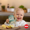 NUK Dojčenská fľaša na učenie for Nature s kontrolou teploty 6-18m zelená zelená