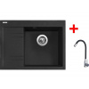 Sinks RIM 650 P Granblack + Elasta nerez/čierná