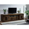 Bighome - TV stolík mango 200x55x55 hnedá lakovaná IRON