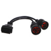 OBD-II redukcia 9-pin J1939 a 6-pin J1708 MECHANIC CABLE 8