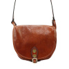 Dámska kožená kabelka Florence 8863 M Camel Shoulder Natural Leather