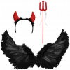Dievčenský kostým - Kostým kostým diabol devilleen krídla (Dievčenský kostým - Kostým kostým diabol devilleen krídla)