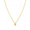 ANIA HAIE N032-01G Underlock & Key Ladies Necklace, adjustable