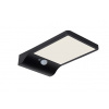 Lucide 22862/04/30 Solárne exteriérové nástenné svietidlo BASIC Wandlicht Solar+ Sensor čierne