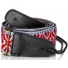 BESPECO Jacquard Strap Red Pattern Metal Buckle