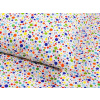 Dreamy Linens Obliečky bavlnené biele Farebné bodky