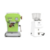 Ascaso Dream PID, Fresh Pistachio + Ascaso H64, white