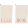 Kuchynské utierky Favourite Hello Home krémové 2 ks