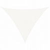 Slnečná plachta, 160 g/m², biela, 3x3x4,2 m, HDPE