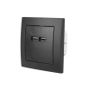 Zásuvka USB LTC LX62U Black