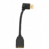 PREDLŽOVACÍ KÁBEL DISPLAYPORT DP1.4 VERZIA 90 STUPŇOV 8K 60HZ 32.4GBPS 0.15M