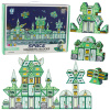 LEAN TOYS Magnetické vesmírne bloky Vesmírna stanica 4D 172ks