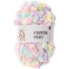 Rico design háčkovacia bambulková priadza POMPON Print dúhová - 1 ks