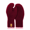 Rukavice - Teplé burgundské zimné rukavice brodreén (Norge rukavice teplé hmatové dámske čierne dámske)