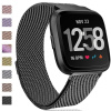 Kovový remienok Fitbit Versa 1 / 2 / Lite – Magnetic – čierna